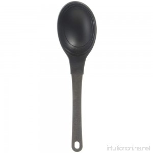 Epicurean 1/4 Cup Black Nylon Heat Resistant Soup Ladle with Slate Wood Composite Handle - 13 1/4 L - B06Y6NCD76